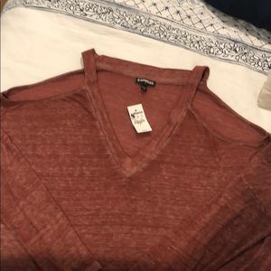 Express cold shoulder top